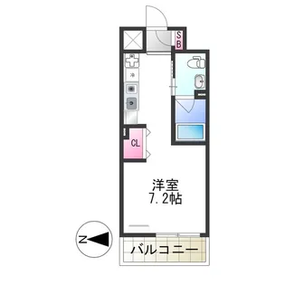 ウィズイン北花田【1002号室】の間取り