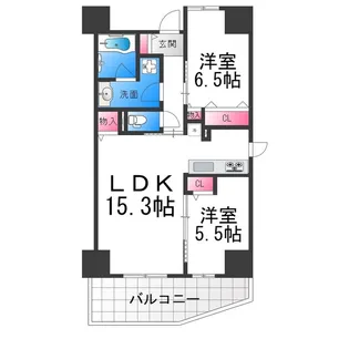 グランド ポー【701号室】の間取り