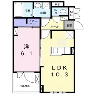リアン 鳳【3階】の間取り