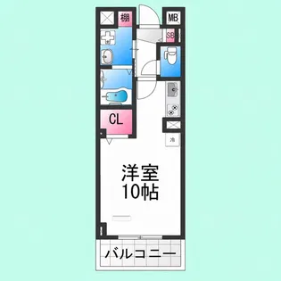 サンクレール北花田【2階】の間取り