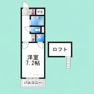 レジデンスパートⅣ【2-C号室】の間取り