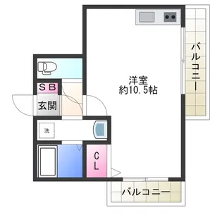 プライドール【301号室】の間取り