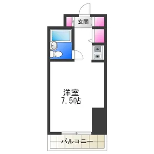 リュウパレス【605号室】の間取り