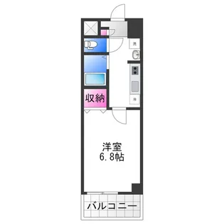 シャルマン鳳駅前【306号室】の間取り