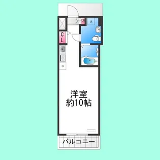Vita Nuova堺【504号室】の間取り