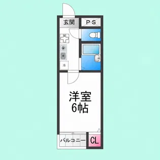 シルフィード堺【403号室】の間取り