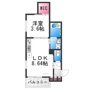 REGALEST堺東【201号室】の間取り