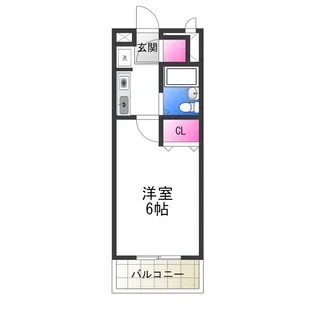 ランピオーネ北三国【305号室】の間取り