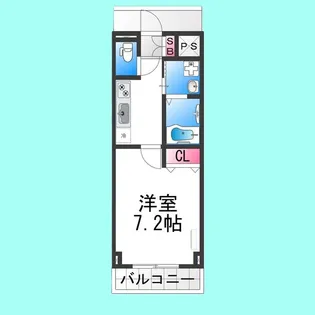 アイディール三国ヶ丘Ⅱ【102号室】の間取り