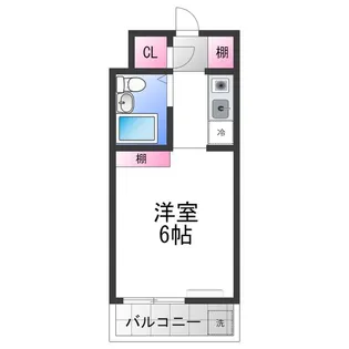 白鷺ハイツ【1I号室】の間取り