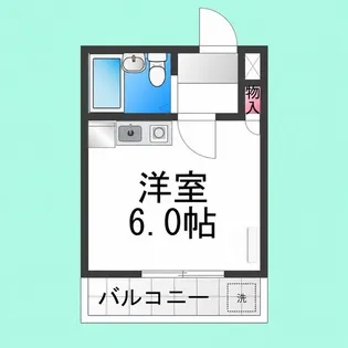 ビッグウエスト今池【408号室】の間取り