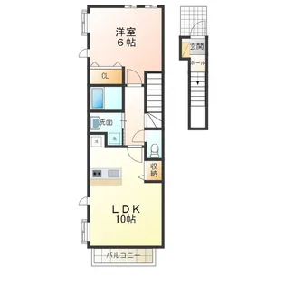 FOREST出島【2階】の間取り