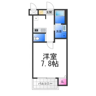 ジーイーキャトフ【1階】の間取り