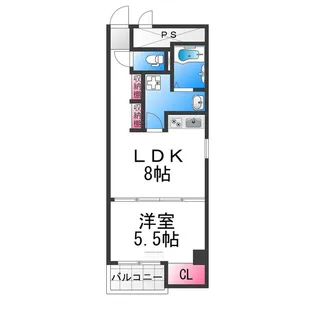 ハコス・堺 山之口【2D号室】の間取り