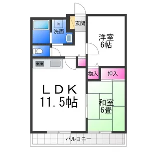 グランパルク【103号室】の間取り