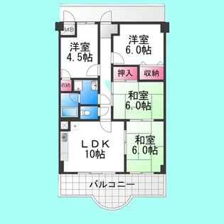 サンロード蔵前【2階】の間取り