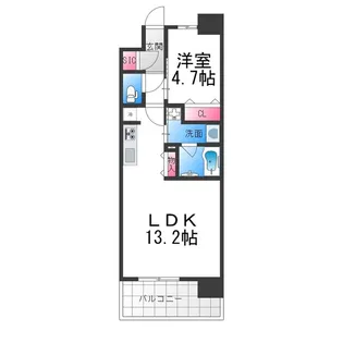 スプランディッド中百舌鳥【6階】の間取り