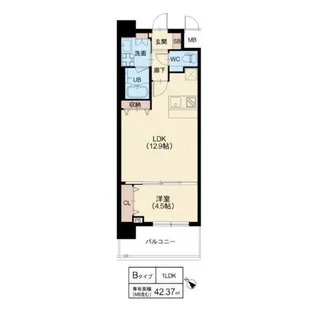 スプランディッド中百舌鳥【3階】の間取り