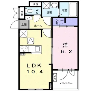 ラルゴ・シルエラ【2階】の間取り