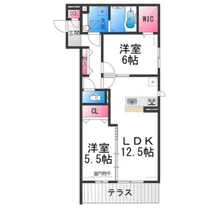 アーバンクロス【1階】の間取り