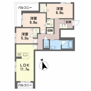 Arandano【3階】の間取り