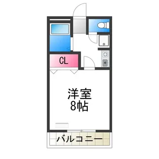 メゾンド・アサカ【401号室】の間取り