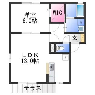 アイビーキューブ【2階】の間取り