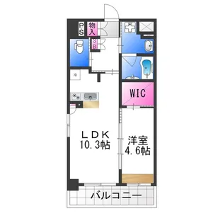 Mon maisonⅣ【201号室】の間取り