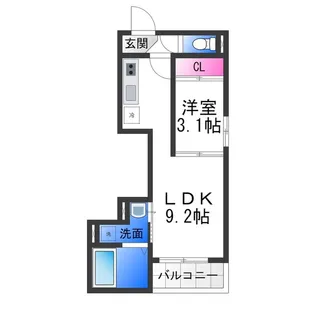 REGALEST堺市駅【101号室】の間取り