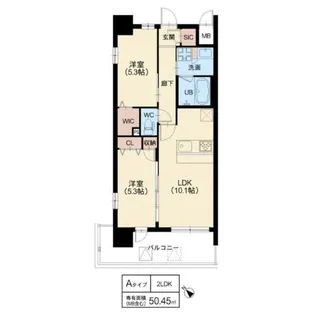 スプランディッド中百舌鳥【3階】の間取り
