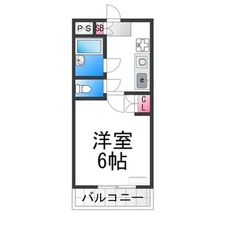 VIVE中之町【503号室】の間取り