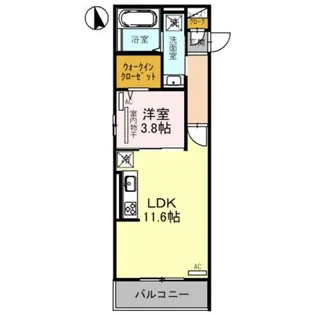 クラシスト堺東【2階】の間取り