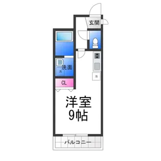 アクアレスト堺【1階】の間取り