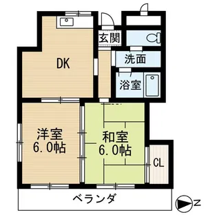 サンハイム・カミ【1階】の間取り