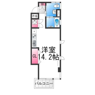 Nouvelle Vie(ヌーベル・ヴィエ)【407号室】の間取り