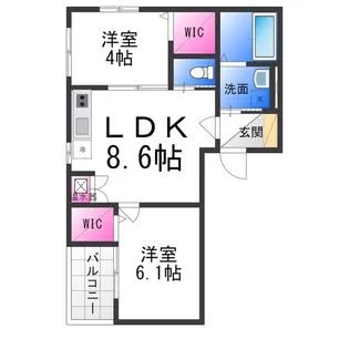 I maison Zaniah【3階】の間取り