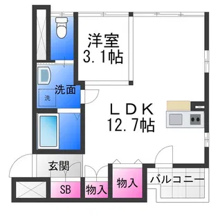 A,Style【S3号室】の間取り