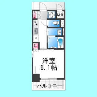 MAXIV大阪堺【505号室】の間取り