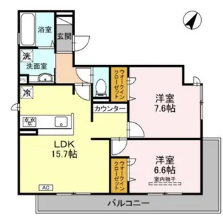 D−residence 白鷺【2階】の間取り