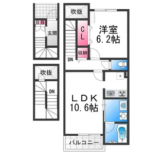 モンテローザ【305号室】の間取り