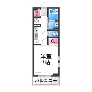 フェリーチェ堺【1階】の間取り