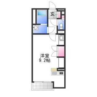 レオネクストルーナ【2階】の間取り