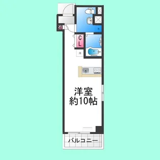 Vita Nuova堺【406号室】の間取り