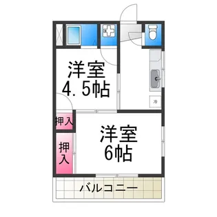 バローレ堺【1階】の間取り