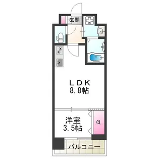 レクシア堺東【603号室】の間取り