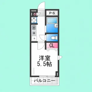 WeHome堺【303号室】の間取り