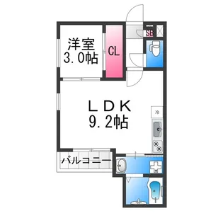 REGALEST七道A【1階】の間取り