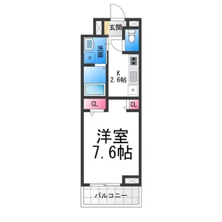 サンライズメゾン【202号室】の間取り