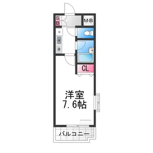 ベルデ堺東【3階】の間取り