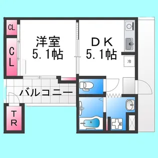 ロイヤルガーデン堺【501号室】の間取り